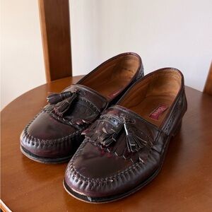 GH Bass Dark burgundy Leather Tassel Loafers